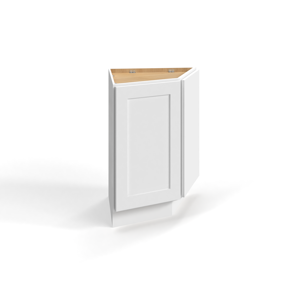 Shaker White 24" Angle Corner Base Cabinet