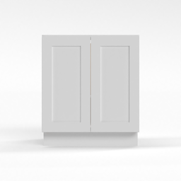 Shaker White 24" Full Height Door Base Cabinet