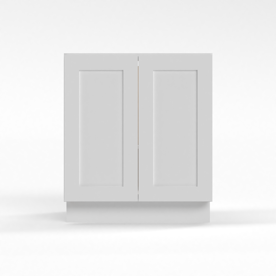 Shaker White 24" Full Height Door Base Cabinet