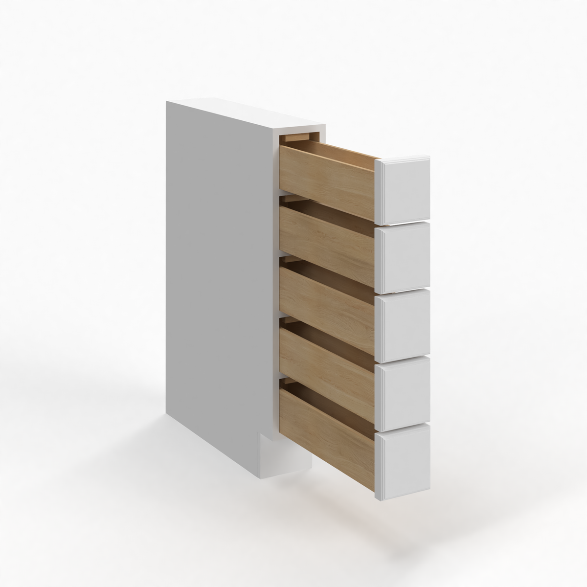 Shaker White 34-1/2" Accessory Base Cabinet