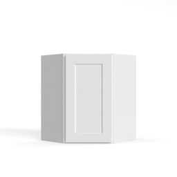 Shaker White 24" Diagonal Corner Wall Cabinet