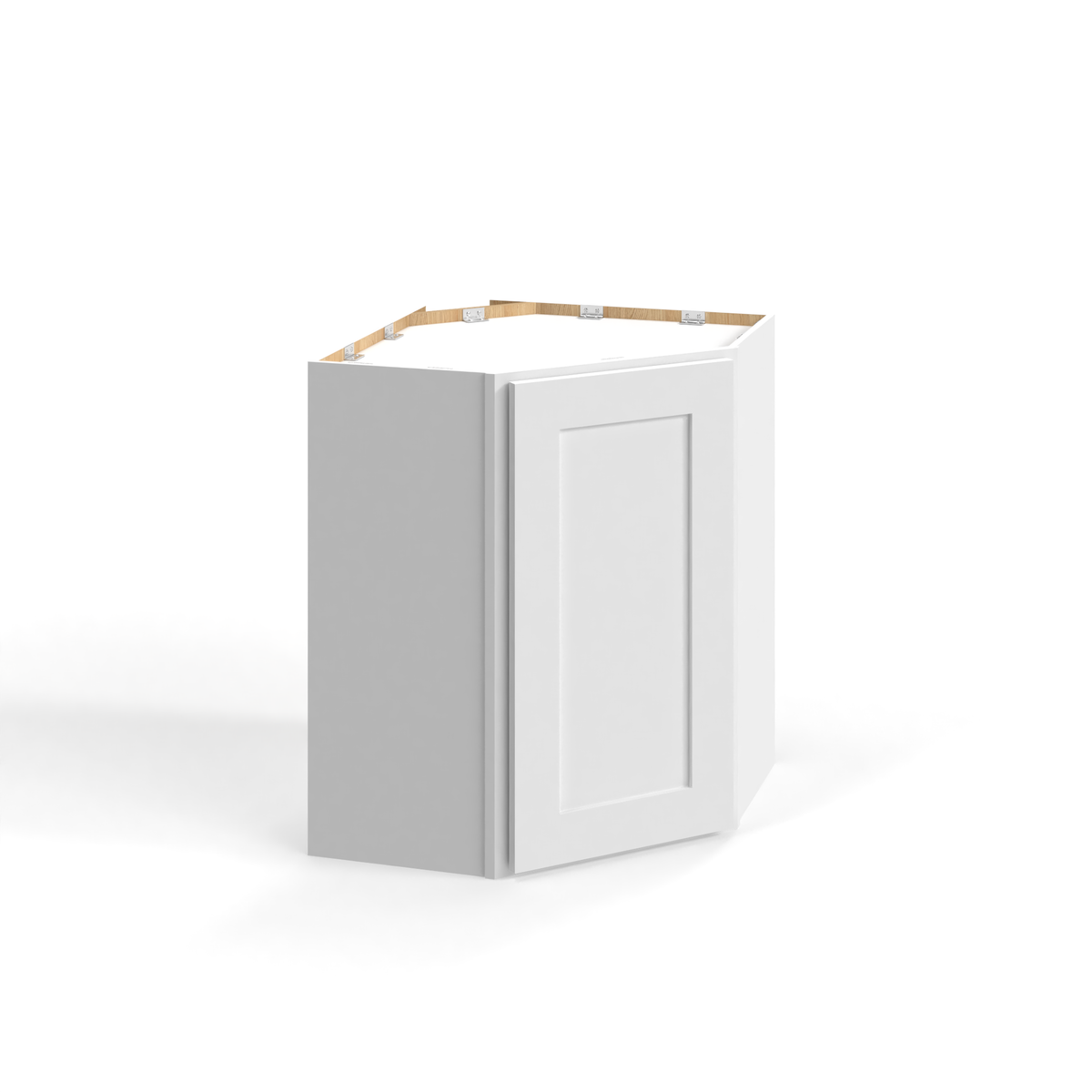 Shaker White 24" Diagonal Corner Wall Cabinet