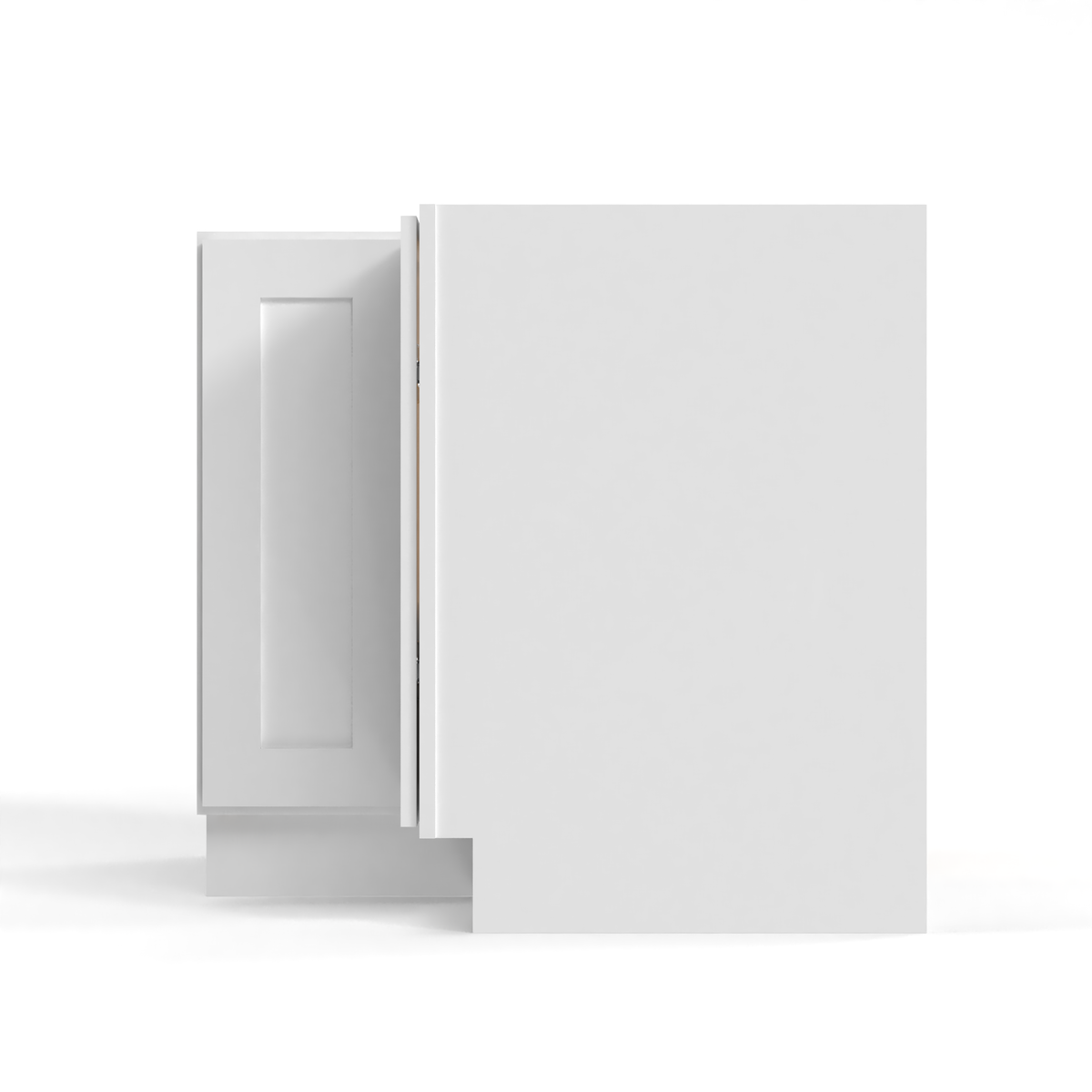 Shaker White 36" Lazy Susan Base Cabinet