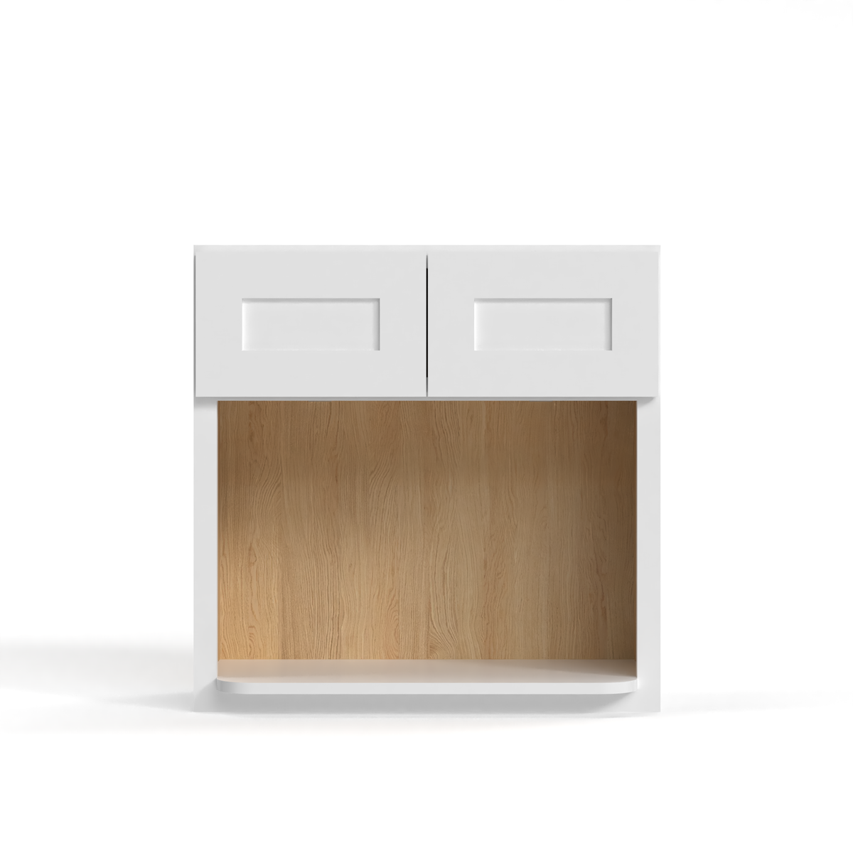 Shaker White 30" Microwave Wall Cabinet