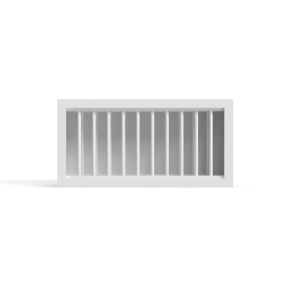 Shaker White 30" Wall Plate Rack Cabinet