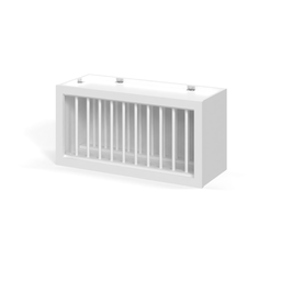 Shaker White 30" Wall Plate Rack Cabinet