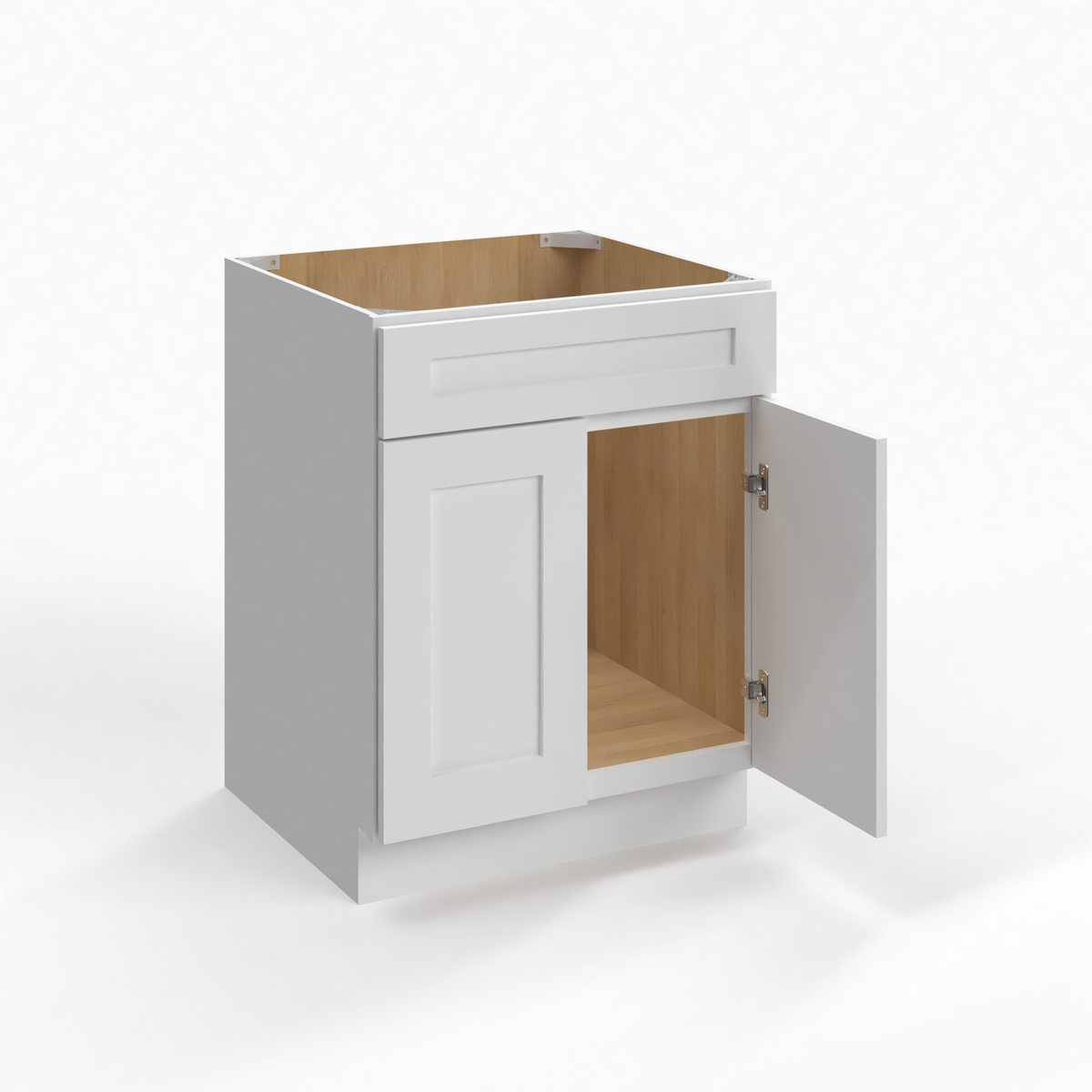 Shaker White 27" Sink Base Cabinet