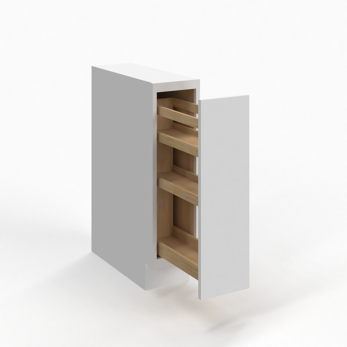 Shaker White 6" Accessory Base Cabinet