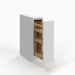 Shaker White 6" Accessory Base Cabinet
