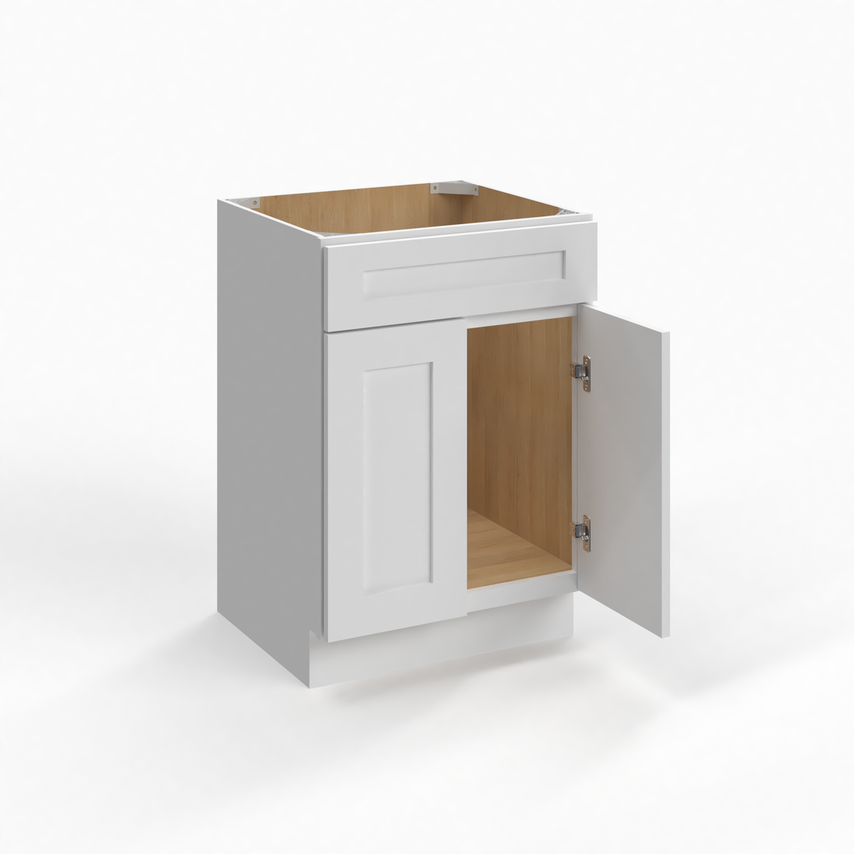 Shaker White 24" Vanity Sink Base
