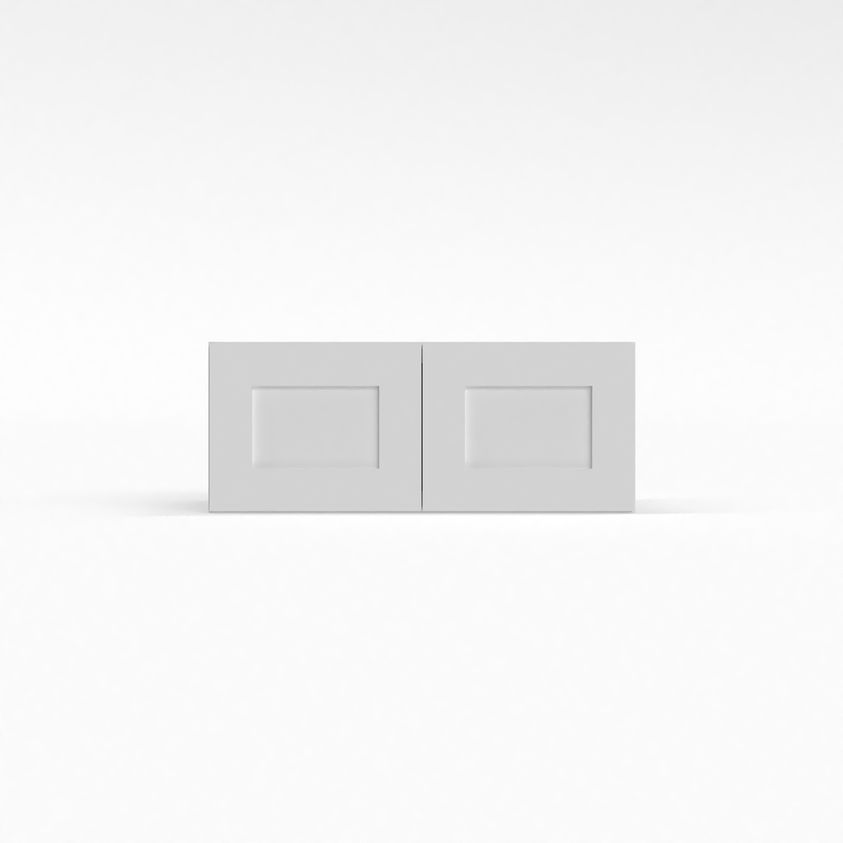 Shaker White 36" Refrigerator Wall Cabinet