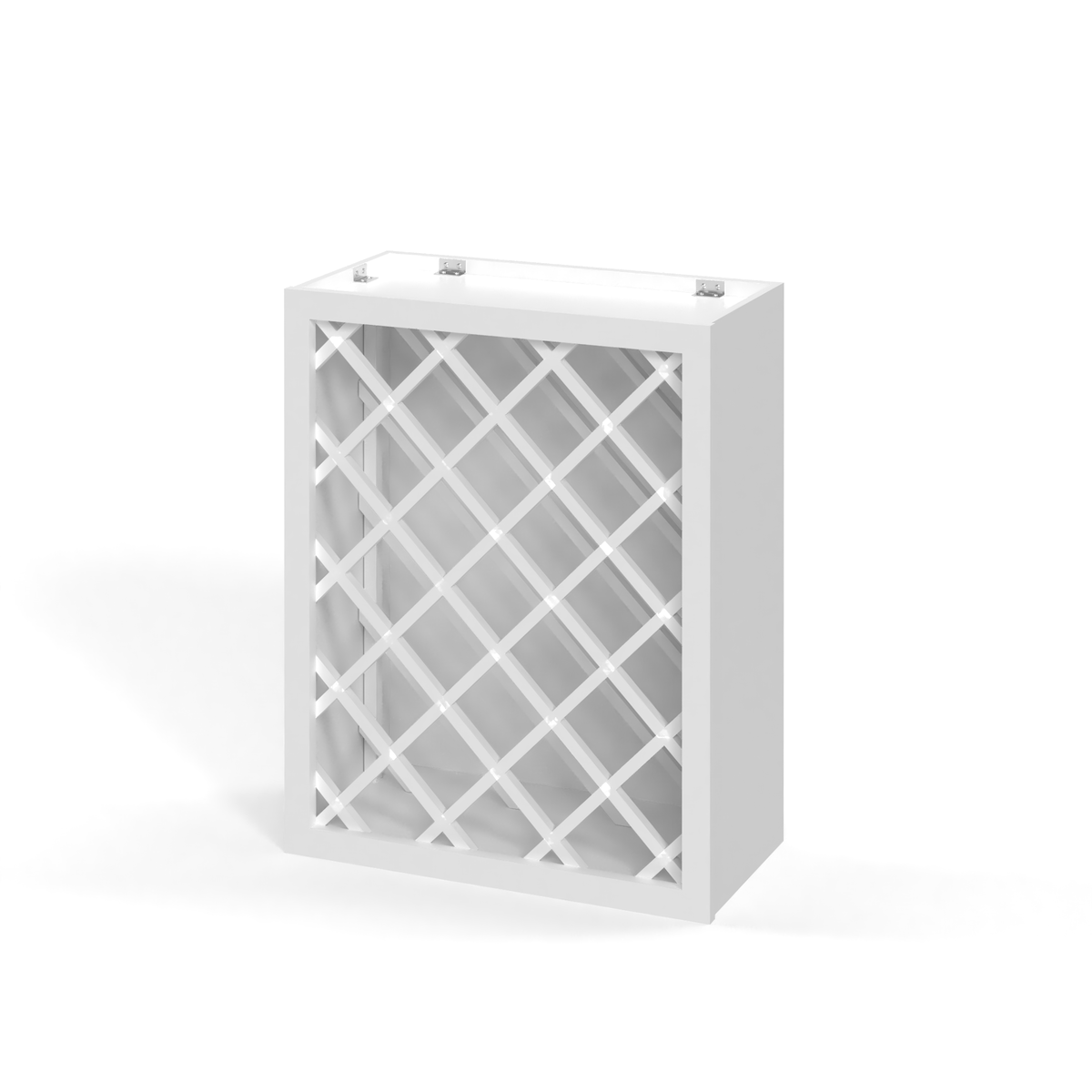 Shaker White 24" Wall Wine Rack Cabinet