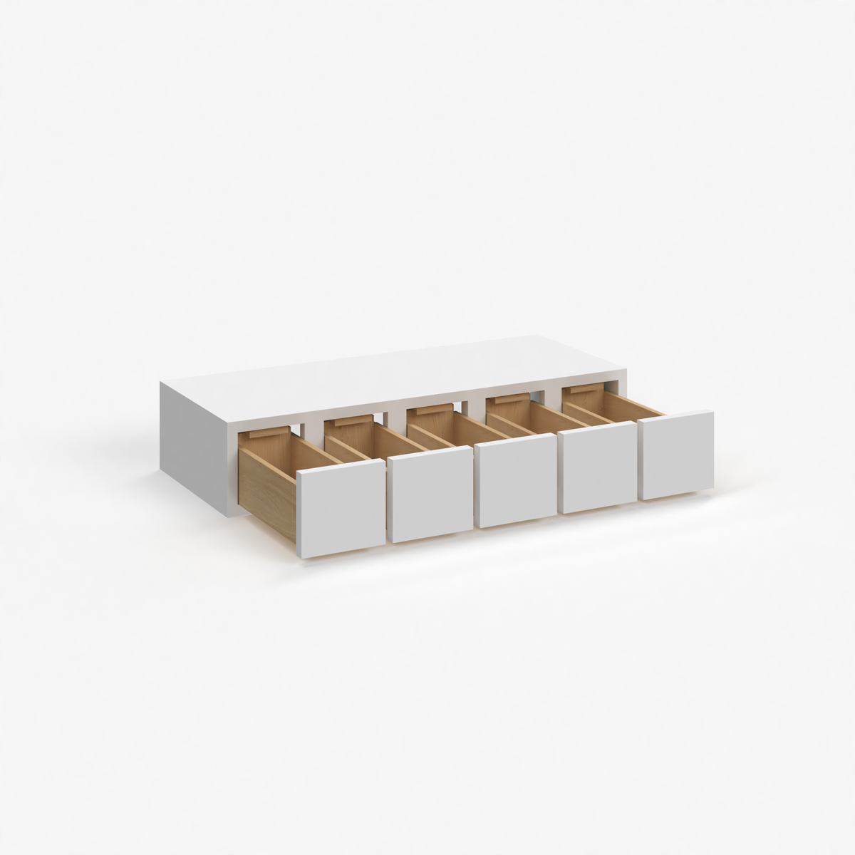 Shaker White 30" Wall Spice Drawer